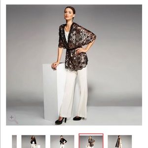 Joan Rivers teal Sequin Scarf/Wrap